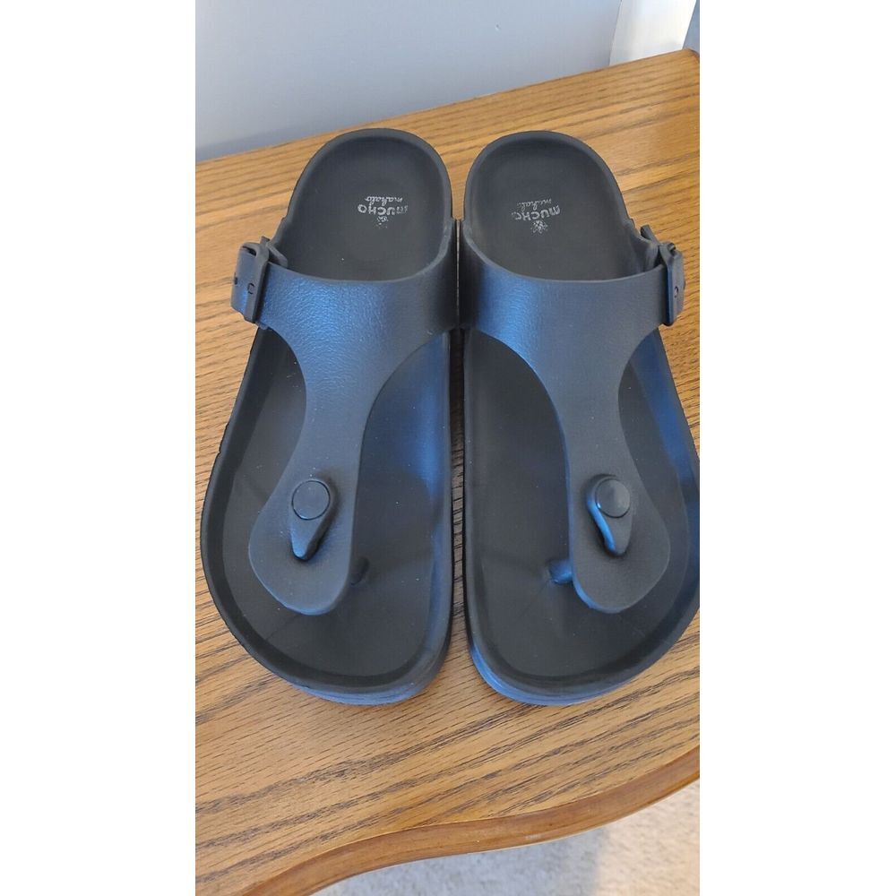 Mucho Mahalo Double Buckle Slides - EVA Flat Sandals for Women